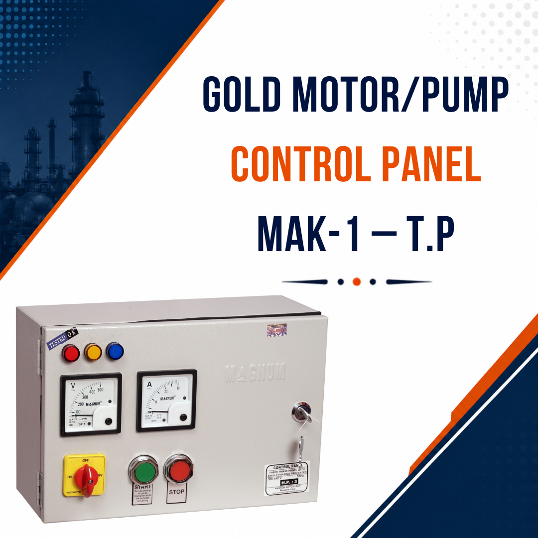 Gold Motor/Pump Control Panel MaK-1 – T.P